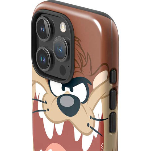 Looney Tunes Tasmanian Devil Up Close iPhone 16 Pro Max Impact Case